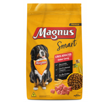 Ração Seca Magnus Smart sabor Carne para Cães Adultos - 20kg