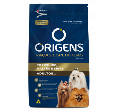 Ração Seca Origens Raças Específicas para Cães Adultos Yorkshire, Maltês e Spitz - 10,1kg