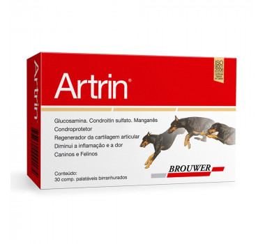 Condroprotetor Artrin Brouwer para Cães - 30 comprimidos