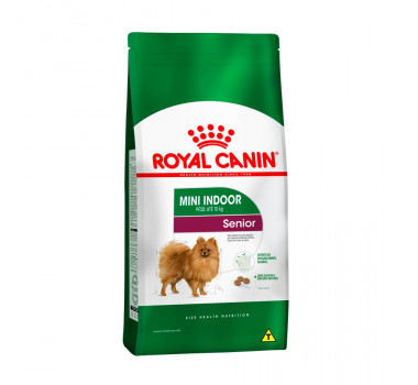 Ração Seca Royal Canin MIni Indoor Sênior para Cães Sênior de Raças Pequenas - 7,5kg