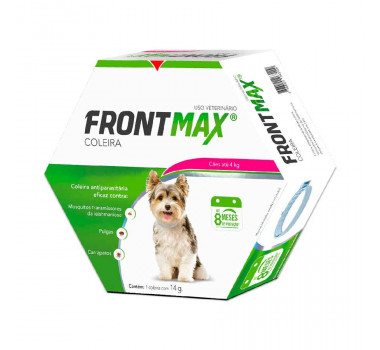 Coleira  Antiparasitária Frontmax para Cães até 4kg (38cm)