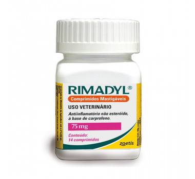 Anti-inflamatório Rimadyl 75mg Zoetis para Cães - 14 Comprimidos
