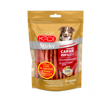 Petisco Sticks Kadi Sabor Carne para Cães - 20 unidades