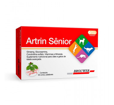 Suplemento Artrin Senior Brouwer para Cães - 30 comprimidos