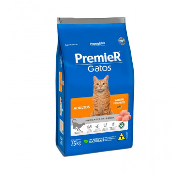 Ração Seca Premier para Gatos Adultos Frango - 7,5kg