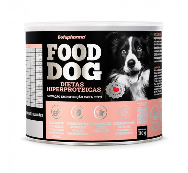 Suplemento Food Dog Dietas Hiperproteicas Botupharma para Cães - 100g 