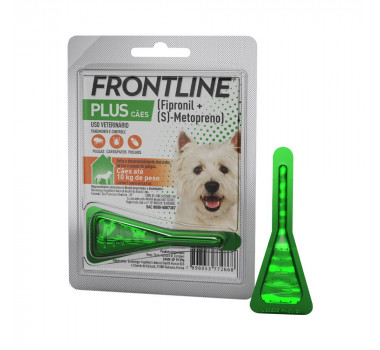 Antipulgas e Carrapatos Frontline Plus para Cães Até 10Kg