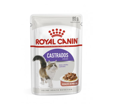 Ração Úmida Sachê Royal Canin Sterilised ao Molho para Gatos Adultos Castrados - 85g