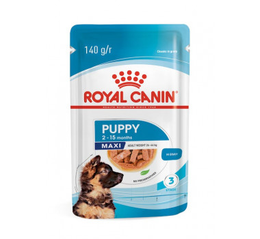 Ração Úmida Sachê Royal Canin Maxi Puppy para Cães Filhotes Porte Grande - 140g