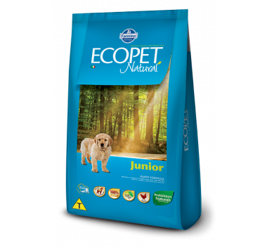 Ração Seca Ecopet Natural Junior Farmina para Cães Filhotes - 20Kg