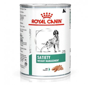 Ração Úmida Lata Royal Canin Veterinary Satiety Weight Management para Cães - 410g