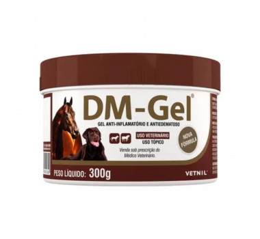Gel Anti-inflamatório Dm-Gel Vetnil para Cães e Cavalos - 300g