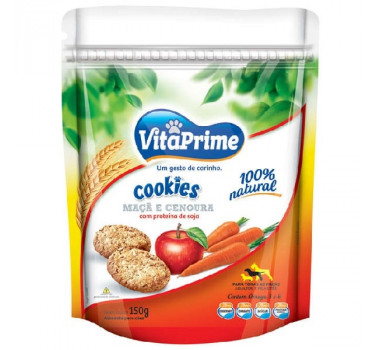 Cookie VitaPrime Maçã e Cenoura com Proteína de Soja para Cães - 150g