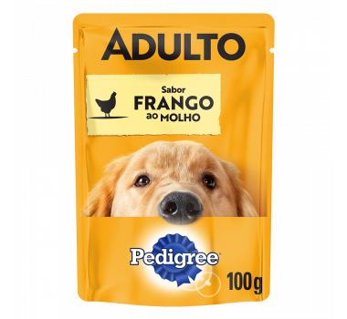 Ração Úmida Sachê Pedigree Frango ao Molho para Cães Adultos - 100g