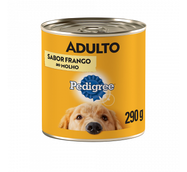 Ração Úmida Lata Pedigree Frango ao Molho para Cães Adultos - 290g
