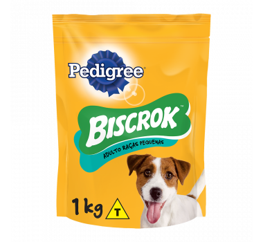 Biscoito Biscrok Pedigree para Cães de Porte Pequeno - 1Kg