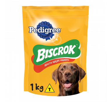 Biscoito Biscrok Pedigree para Cães Adultos de Grande Porte - 1Kg
