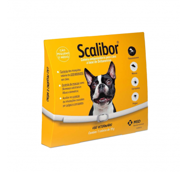 Coleira Antiparasitária Scalibor MSD para Cães 48cm - 19g