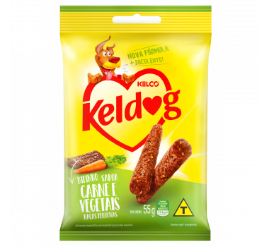 Bifinho Keldog Carne e Vegetais Kelco para Cães de Raças Pequenas - 55g