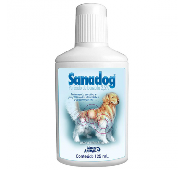 Shampoo Sanadog Mundo Animal para Cães - 125ml