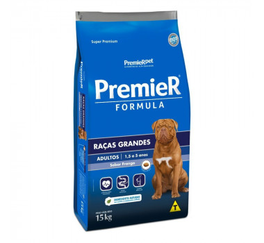 Ração Seca Premier Formula Frango para Cães Adultos Porte Grande e Gigante - 15Kg