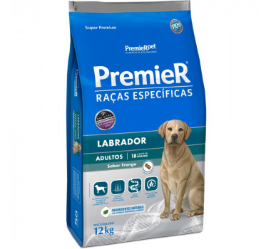 Ração Seca Premier Raças Específicas para Cães Labrador Adultos - 12Kg