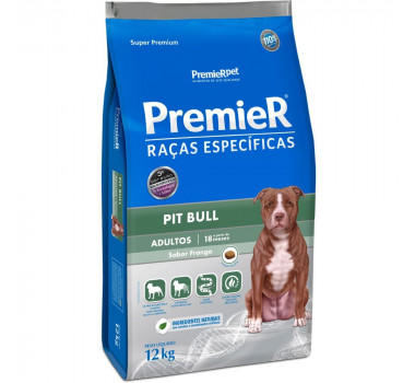 Ração Seca Premier Raças Específicas para Cães Pitbull Adultos - 12kg