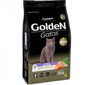 Ração Seca Golden para Gatos Adultos Salmão - 10,1kg