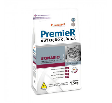Ração Seca Premier Nutrição Clínica Urinário Estruvita para Gatos - 1,5kg