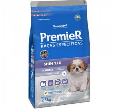 Ração Seca Premier Raças Específicas para Cães Shih Tzu Filhotes - 2,5Kg