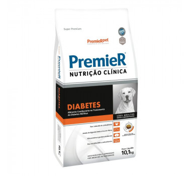 Ração Seca Premier Nutrição Clínica Diabetes para Cães Porte Médio e Grande - 10,1Kg