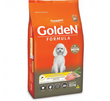 Ração Seca Golden Fórmula Peru e Arroz para Cães Adultos Porte Pequeno - 10,1Kg