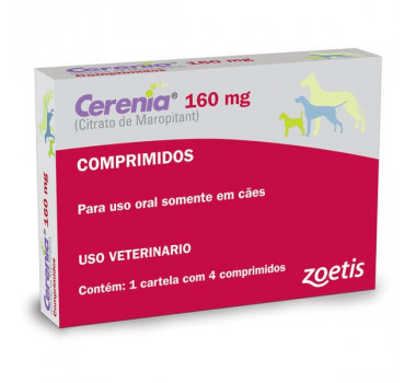 Antiemético Cerenia 160mg Zoetis para Cães - 4 comprimidos