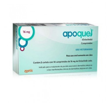 Apoquel Dermatológico Zoetis para Cães 16mg - 20 comprimidos