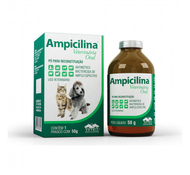Antibiótico Ampicilina Vetnil para Cães e Gatos - 50g