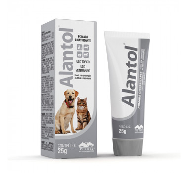 Pomada Cicatrizante Alantol Vetnil para Cães e Gatos - 25g