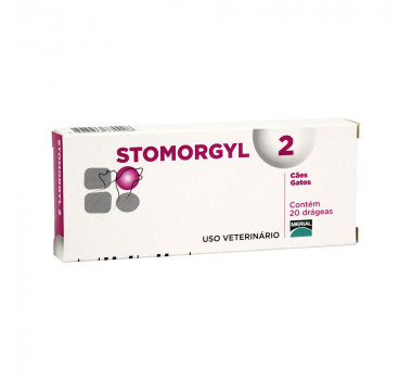 Antibiótico Stomorgyl 2 Merial para Cães e Gatos - 20 Comprimidos