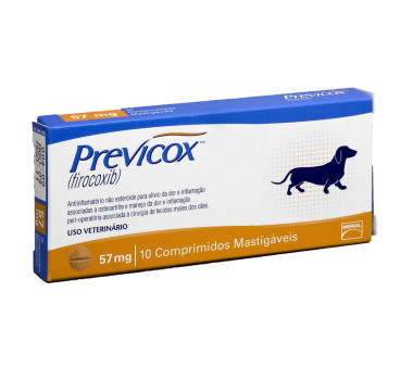 Anti-Inflamatório Previcox 57mg Merial para Cães - 10 comprimidos