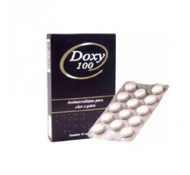 Antimicrobiano Doxy 100mg Cepav para Cães e Gatos - 14 comprimidos