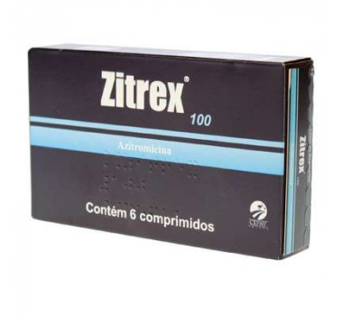 Antibiótico Zitrex 100mg Cepav para Cães e Gatos - 6 comprimidos