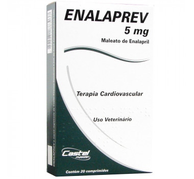 Vasodilatador Enalaprev 5mg Cepav para Cães - 20 comprimidos