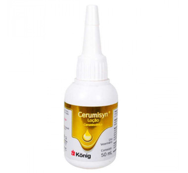 Loção Ceruminolitica Cerumisyn Konig para Cães e Gatos  - 50ml