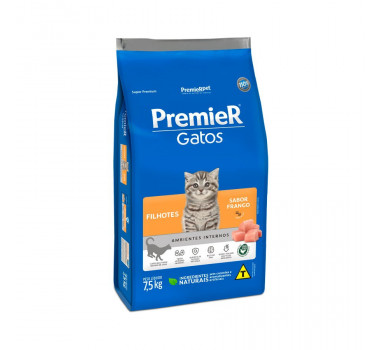 Ração Seca Premier para Gatos Filhotes Frango - 7,5kg