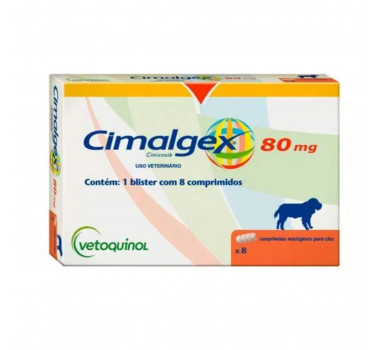 Anti-inflamatório Cimalgex 80mg Vetoquinol para Cães - 8 Comprimidos
