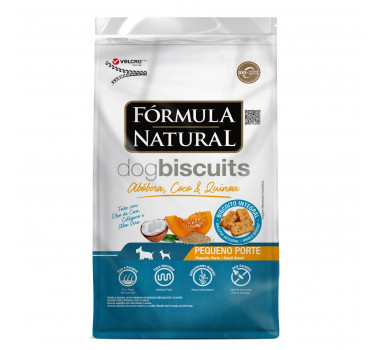 Biscoito Integral Fórmula Natural Dog Biscuits Abóbora, Coco e Quinoa para Cães Pequeno Porte - 250g