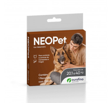 Antipulgas e Carrapatos Neopet 2,68ml Ourofino para Cães de 20,1Kg até 40Kg