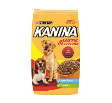 Ração Seca Kanina Carne e Cereais Purina para Cães Adultos - 15kg