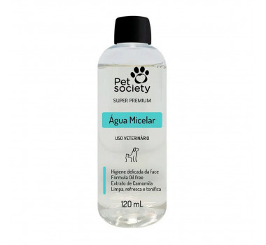 Água Micelar Pet Society para Cães e Gatos - 120ml