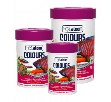 Alimento Completo em Flocos Alcon Colours para Peixes Ornamentais - 50g