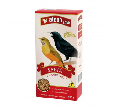 Alimento Completo Alcon para Sabiás e Pássaros Pretos - 500g